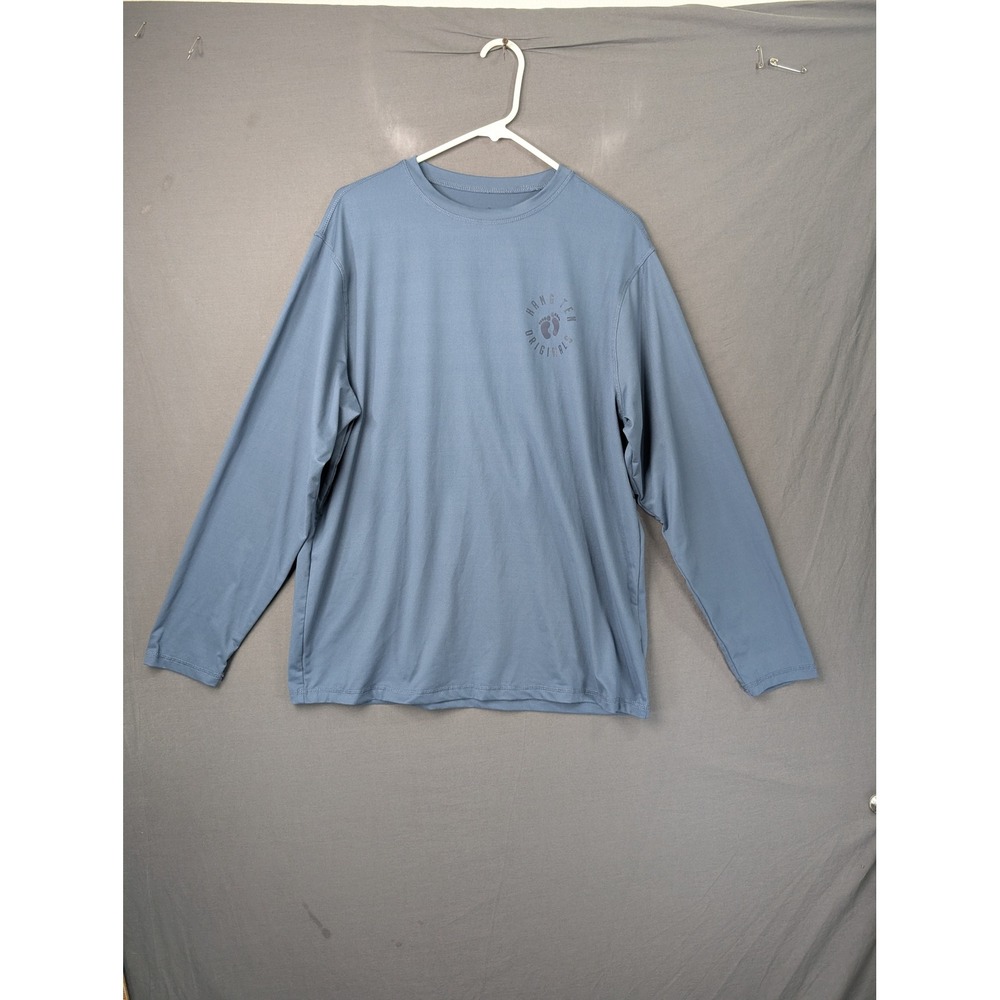 Hang Ten Originals Mens Long Sleeve UV Protection Sun Shirt Blue L 8079